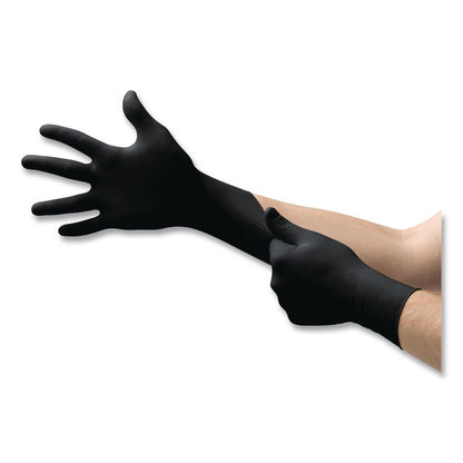 MICROFLEX Onyx N64 Exam Gloves, Powder-Free, AQL 1.5, 2X-Large (Size 10), 3.5 mil Thick, 9.6" Long, Black, 100/Box, 10/Carton