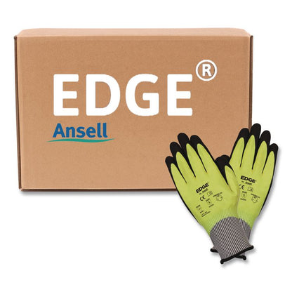 EDGE 48-969 Cut Resistance Gloves, EN388: 4X42F, 9.5" Long, (Size 10), Yellow/Black, 144 Pairs