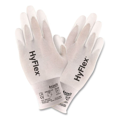 HyFlex 11-600 Safety Industrial Gloves, EN388: 3121A, 9.5" Long, (Size 8), White, 144 Pairs
