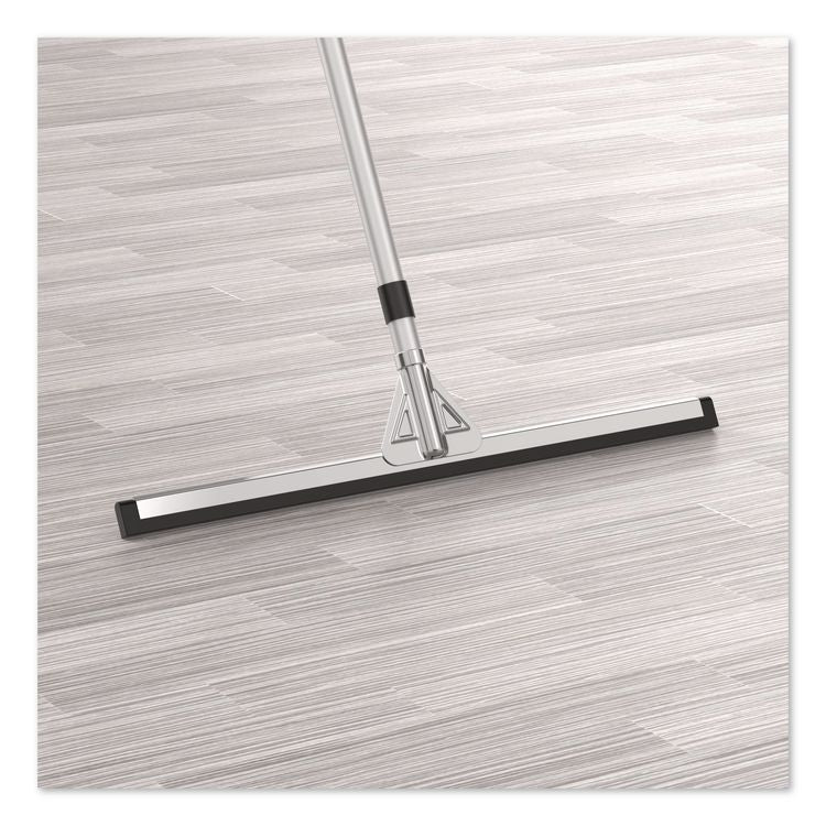 Double Neoprene Foam Floor Squeegee with 72" Aluminum Telescopic Handle, 30" Wide Blade, 4/Kit