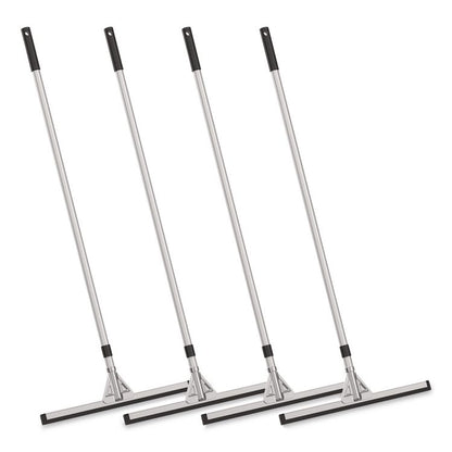 Double Neoprene Foam Floor Squeegee with 72" Aluminum Telescopic Handle, 22" Wide Blade, 4/Kit