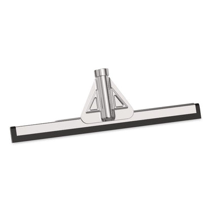 Double Neoprene Foam Floor Squeegee with 72" Aluminum Telescopic Handle, 18" Wide Blade