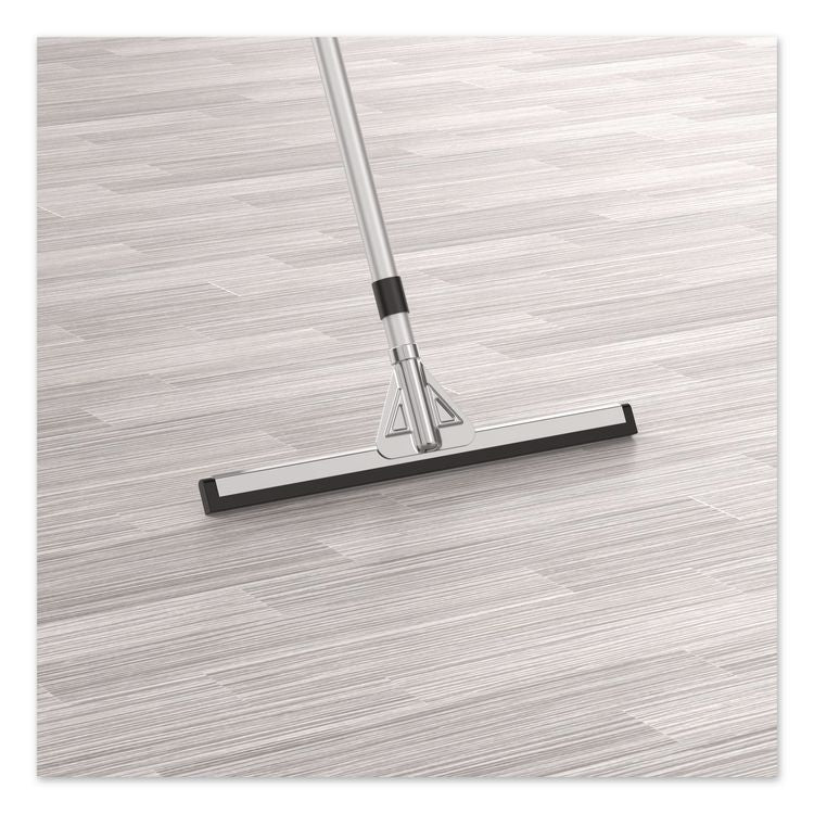 Double Neoprene Foam Floor Squeegee with 72" Aluminum Telescopic Handle, 18" Wide Blade