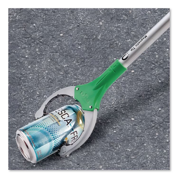 Nifty Nabber Trigger-Grip Extension Arm, 2.6 ft, Aluminum/Green