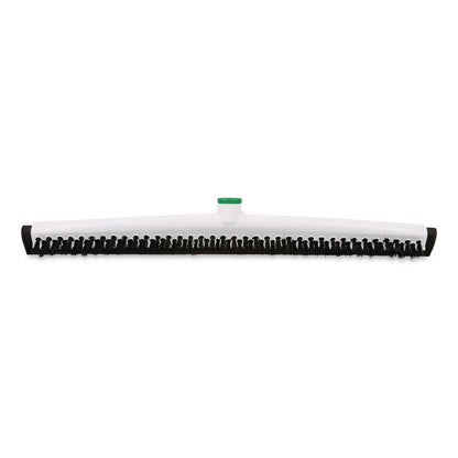 Sanitary Brush with Squeegee, Black Polypropylene Bristles, 22" Brush