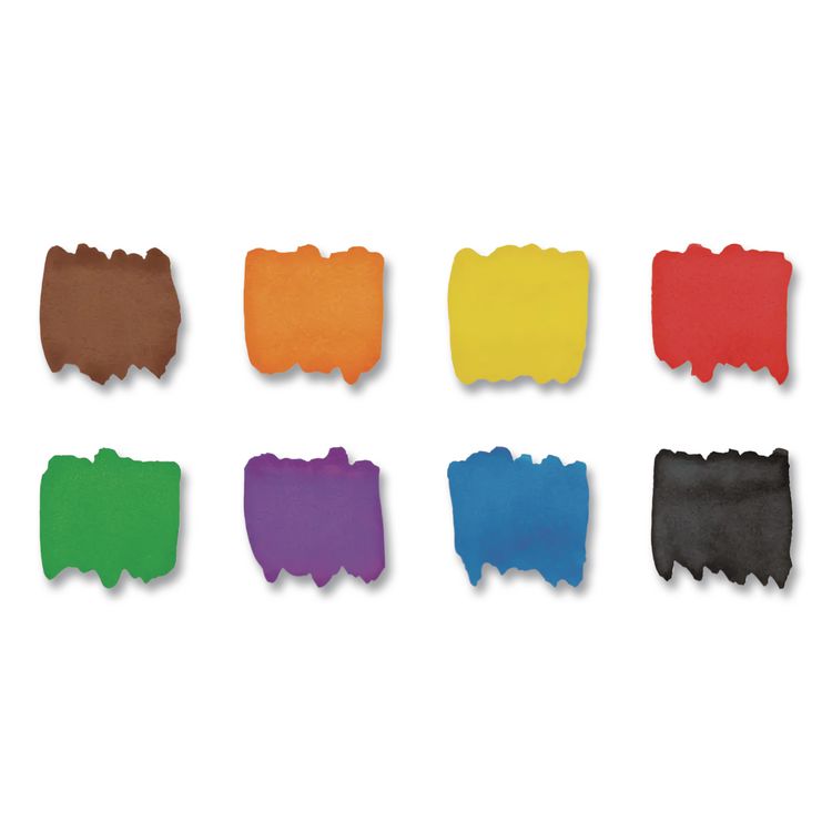 Professional Watercolors, 8 Assorted Colors, Oval Pan Palette Tray