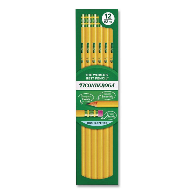 Pencils, HB (#2), Black Lead, Yellow Barrel, Dozen