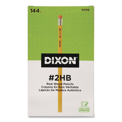 No. 2 Pencil Value Pack, HB (#2), Black Lead, Yellow Barrel, 144/Box