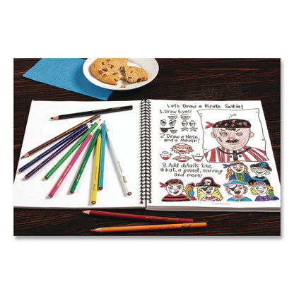Colored Pencil Sets, 3.3 mm, 2B, Assorted Lead and Barrel Colors, 24/Pack