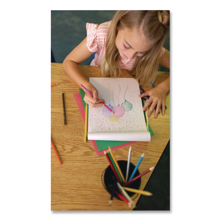 Colored Pencil Sets, 3.3 mm, 2B, Assorted Lead and Barrel Colors, 24/Pack