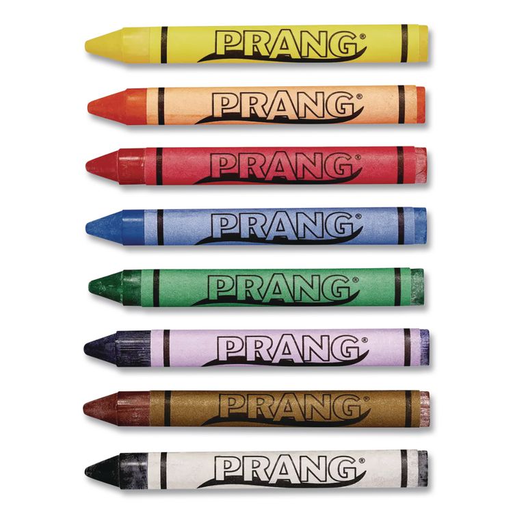 Crayons Made with Soy Classpack, Regular Size, 0.37" x 3.7", 8 Assorted Colors, 800/Carton