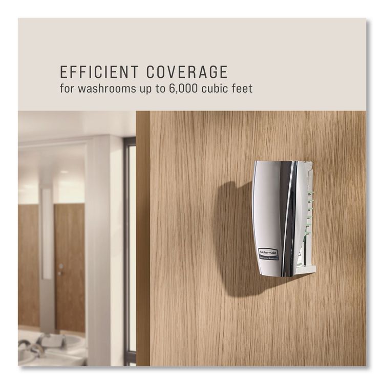 Passive Air Care Dispenser, 2.94 x 2.84 x 5.41, Chrome