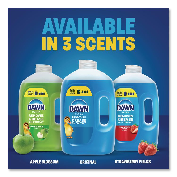 Ultra Liquid Dish Detergent, Easy Refill Jug, Original Scent, 67 oz, 6/Carton