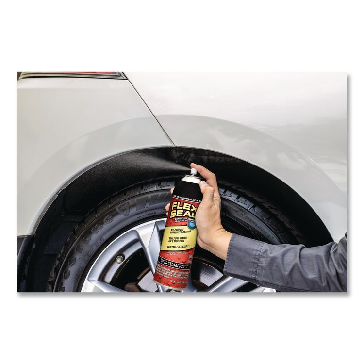 Flex Seal Liquid Rubber Sealant Coating Aerosol, 14 oz Aerosol Can, Dries Blue, 6/Carton