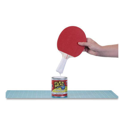 Flex Seal Liquid Rubber Sealant Coating Liquid, 16 oz Can, Dries White, 6/Carton