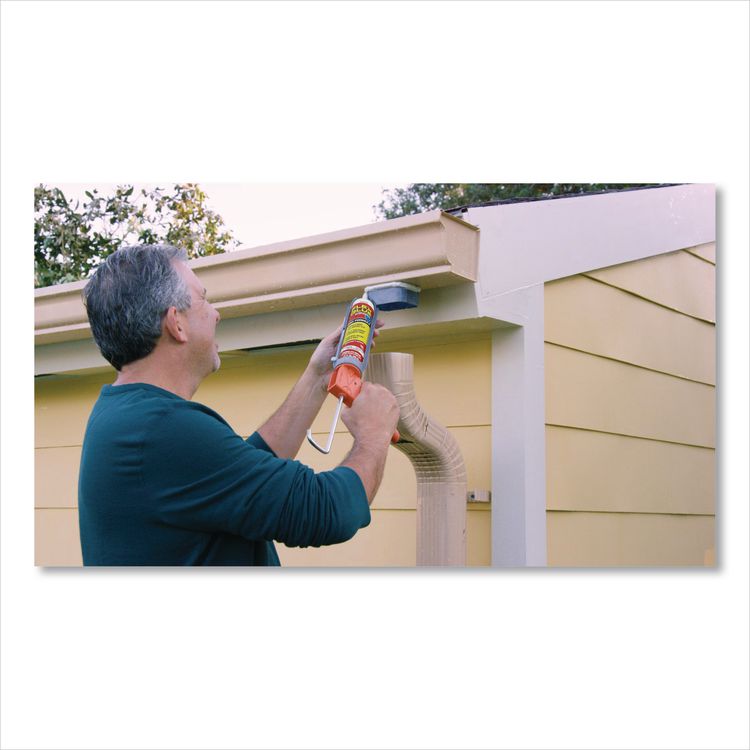 Flex Glue Super Strong Waterproof Glue, 10 oz, Dries White, 6/Carton