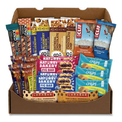 Healthy Snack Bar Box, 21 Assorted Snacks/Box