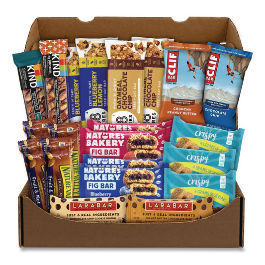 Healthy Snack Bar Box, 21 Assorted Snacks/Box