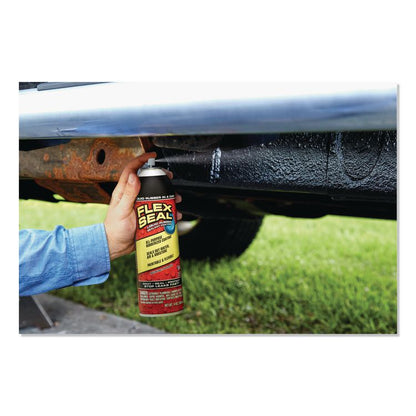 Flex Seal Liquid Rubber Sealant Coating Aerosol, 14 oz Aerosol Can, Dries Red, 6/Carton