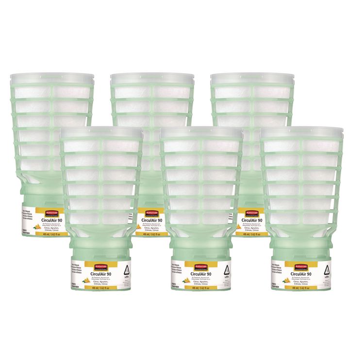 CirculAir 90 Passive Air Care Refill, Citrus, 1.62 oz, 6/Carton