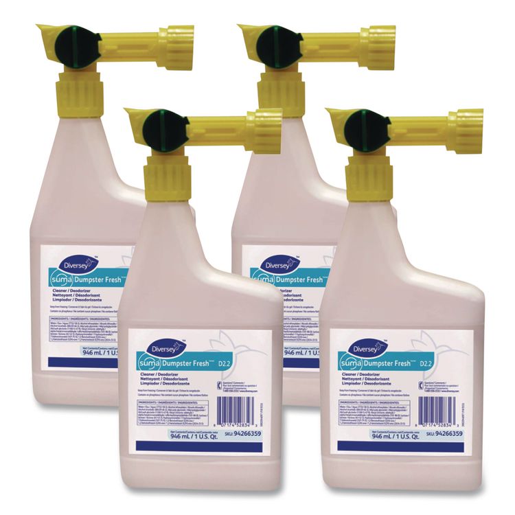 Dumpster Fresh, Floral, 32 oz Spray Bottle, 4/Carton