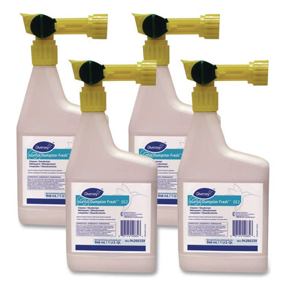 Dumpster Fresh, Floral, 32 oz Spray Bottle, 4/Carton