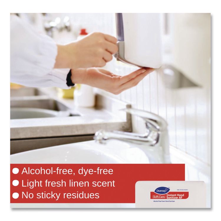Soft Care Impact Foam Hand Sanitizer for IntelliCare Dispensers, 1,200 mL Cartridge, Alcohol Scent, 6/Carton