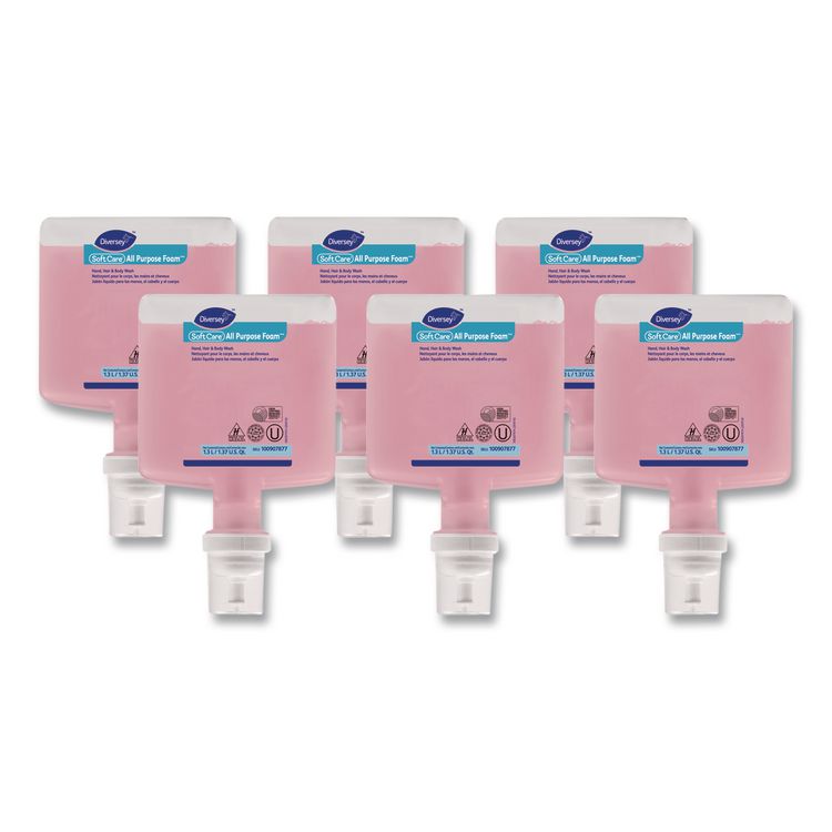Soft Care All Purpose Foam Refill for IntelliCare Dispensers, Floral Scent, 1.3 L, 6/Carton
