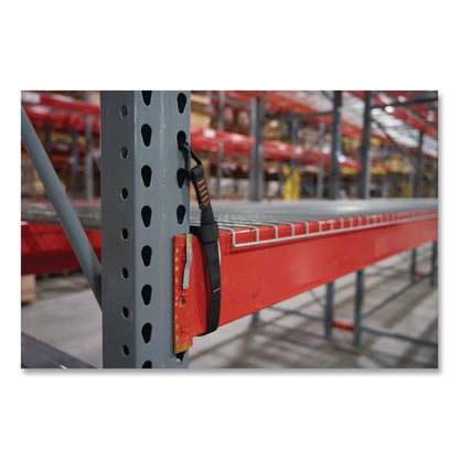 Squids 3169 Warehouse Racking Stabilizer Strap, 250 lb Capacity, 1.25" x 24", Black