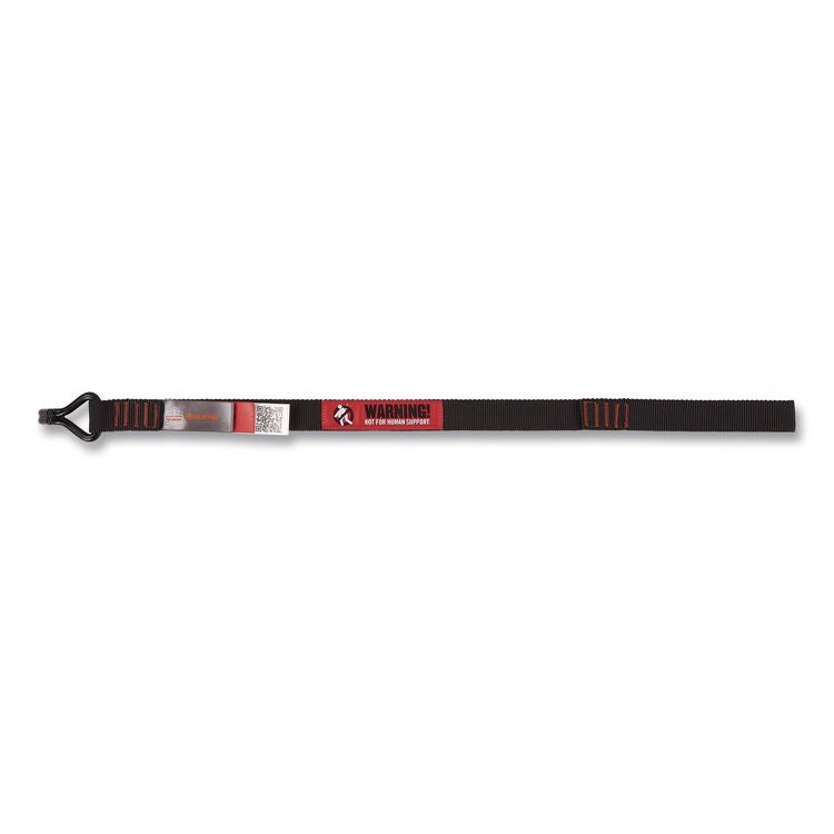 Squids 3169 Warehouse Racking Stabilizer Strap, 250 lb Capacity, 1.25" x 24", Black