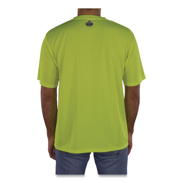 GloWear 8092 Non-Certified Essential Hi-Vis T-Shirt, X-Small, Lime