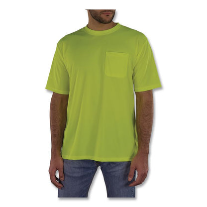 GloWear 8092 Non-Certified Essential Hi-Vis T-Shirt, Large, Lime