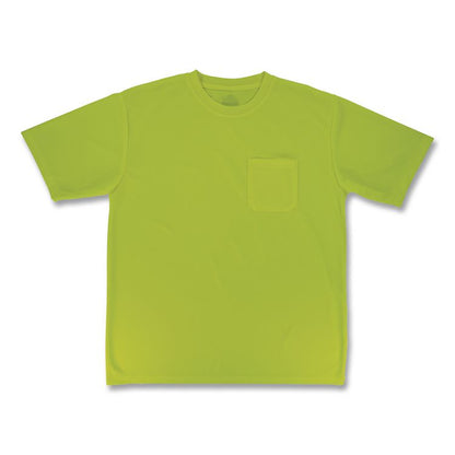 GloWear 8092 Non-Certified Essential Hi-Vis T-Shirt, Large, Lime