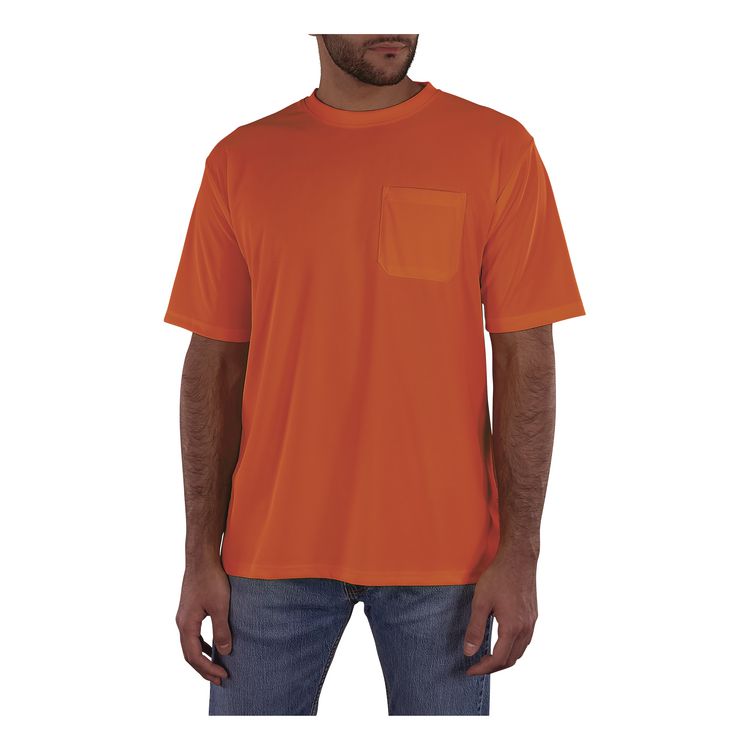 GloWear 8092 Non-Certified Essential Hi-Vis T-Shirt, 4X-Large, Orange