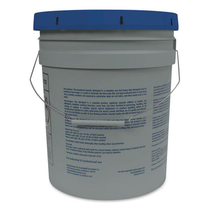 Low Suds Industrial Powder Laundry Detergent, Fresh Lemon Scent, 40 lb Pail