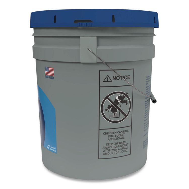 Low Suds Industrial Powder Laundry Detergent, Fresh Lemon Scent, 40 lb Pail