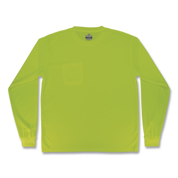GloWear 8093 Non-Certified Essential Hi-Vis Long Sleeve T-Shirt, 2X-Large, Lime