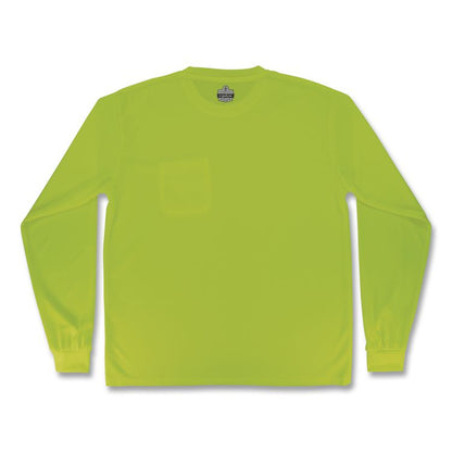 GloWear 8093 Non-Certified Essential Hi-Vis Long Sleeve T-Shirt, 2X-Large, Lime