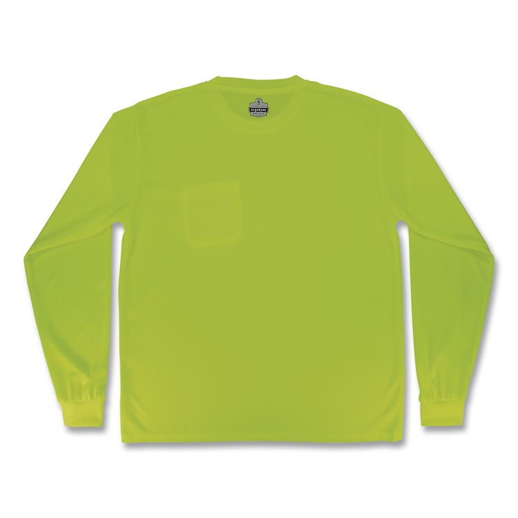 GloWear 8093 Non-Certified Essential Hi-Vis Long Sleeve T-Shirt, 3X-Large, Lime