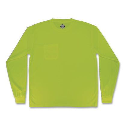 GloWear 8093 Non-Certified Essential Hi-Vis Long Sleeve T-Shirt, 3X-Large, Lime