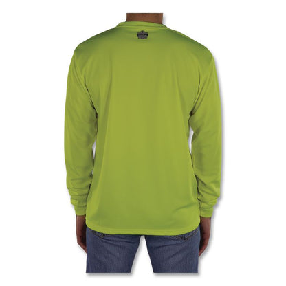 GloWear 8093 Non-Certified Essential Hi-Vis Long Sleeve T-Shirt, 3X-Large, Lime