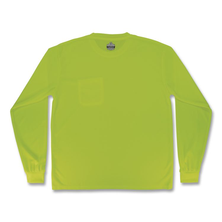GloWear 8093 Non-Certified Essential Hi-Vis Long Sleeve T-Shirt, 5X-Large, Lime