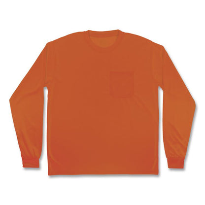 GloWear 8093 Non-Certified Essential Hi-Vis Long Sleeve T-Shirt, X-Large, Orange