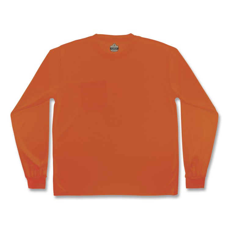 GloWear 8093 Non-Certified Essential Hi-Vis Long Sleeve T-Shirt, 3X-Large, Orange