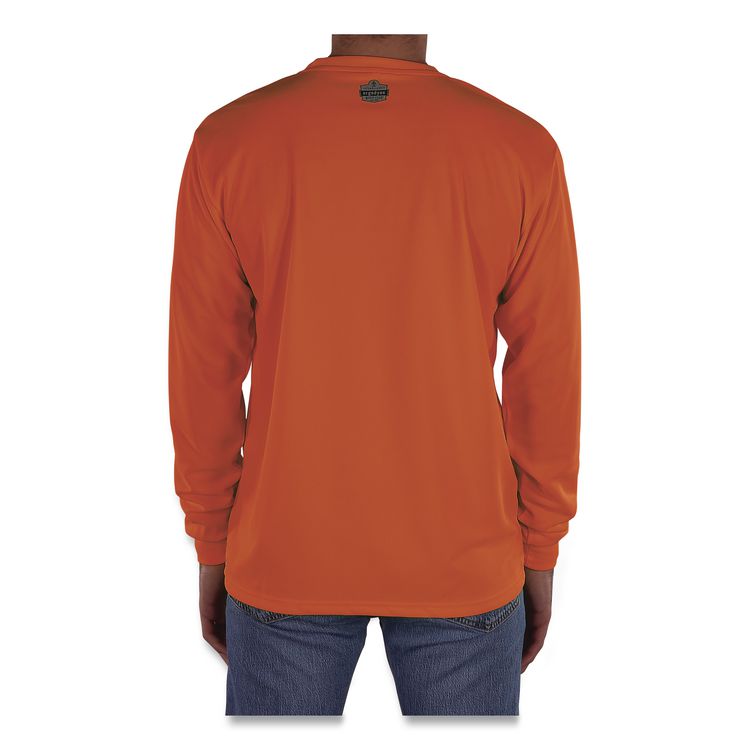 GloWear 8093 Non-Certified Essential Hi-Vis Long Sleeve T-Shirt, 3X-Large, Orange