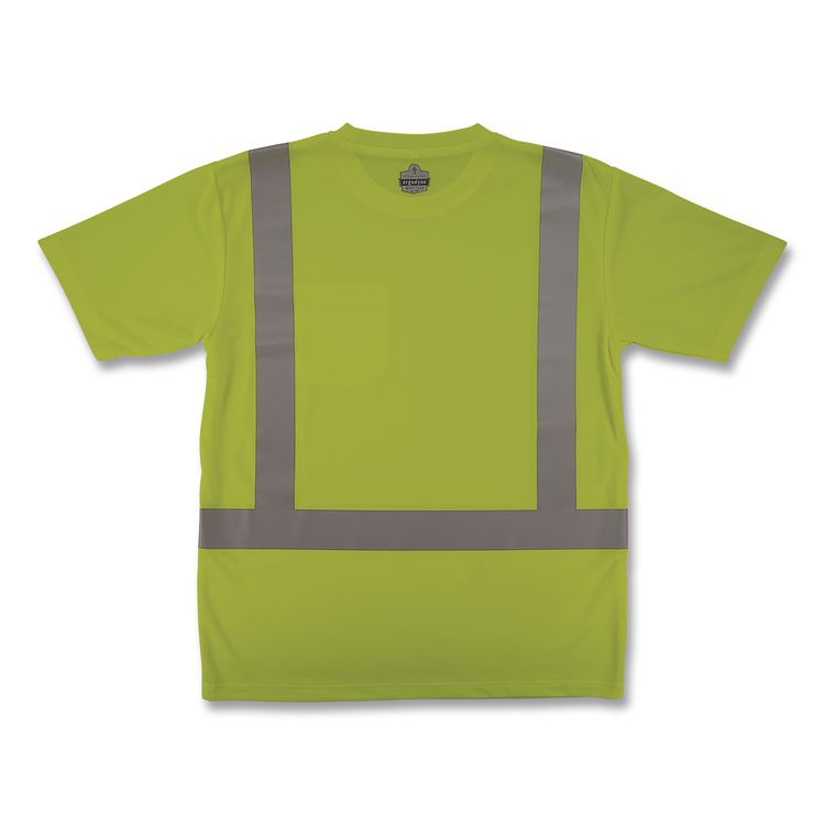 GloWear 8282 Class 2 Essential Hi-Vis T-Shirt, X-Small, Lime