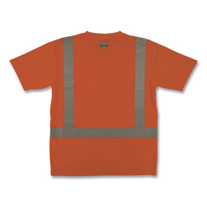 GloWear 8282 Class 2 Essential Hi-Vis T-Shirt, X-Small, Orange