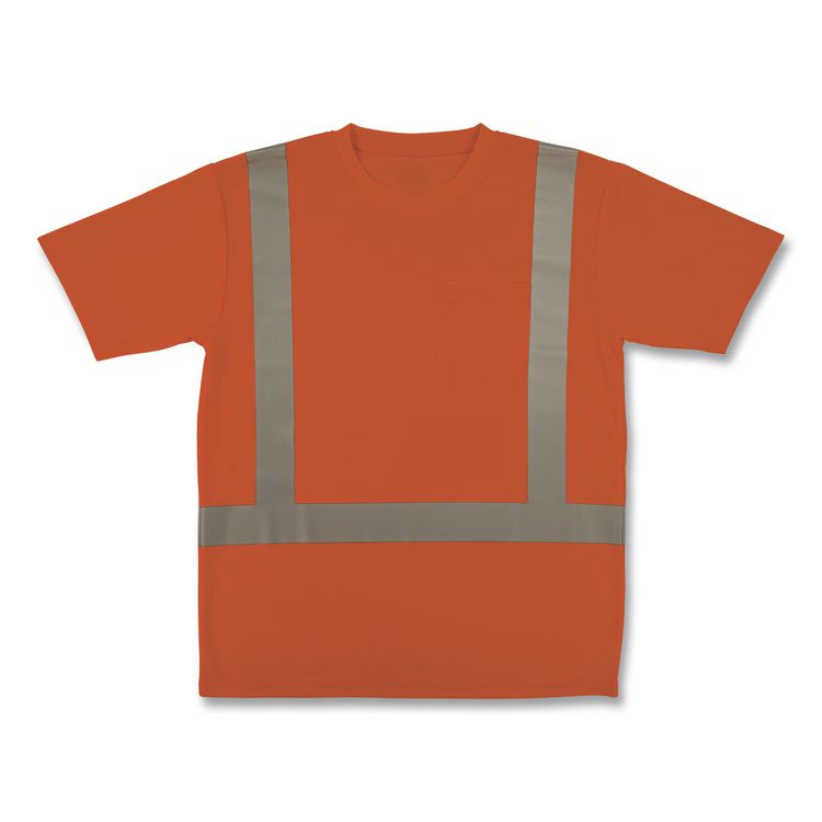 GloWear 8282 Class 2 Essential Hi-Vis T-Shirt, X-Large, Orange