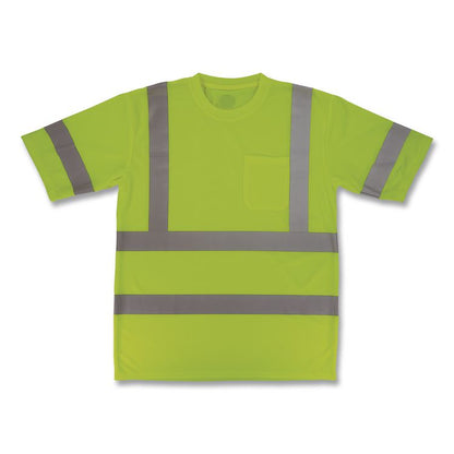 GloWear 8367 Class 3 Essential Hi-Vis T-Shirt, Large, Lime