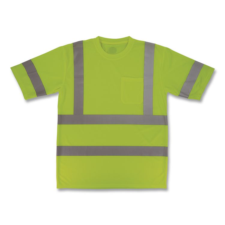 GloWear 8367 Class 3 Essential Hi-Vis T-Shirt, 3X-Large, Lime